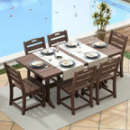Outdoor Polyethylene Adirondack Dining Chair