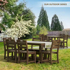 Outdoor Polyethylene Adirondack Dining Chair