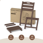 Outdoor Polyethylene Adirondack Dining Chair