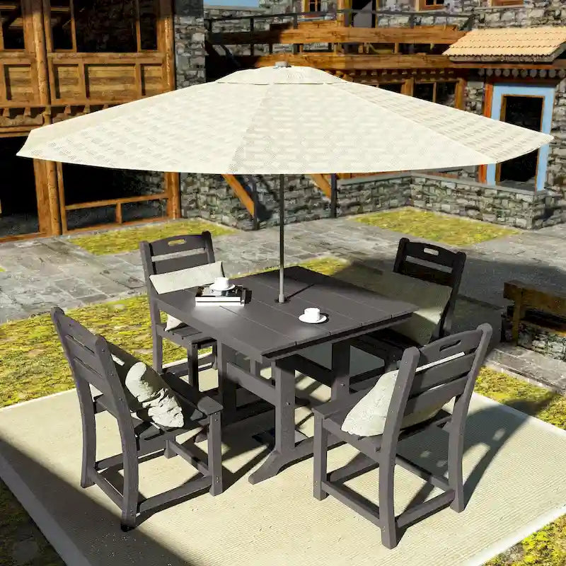 Outdoor Polyethylene Adirondack Dining Chair