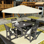 Outdoor Polyethylene Adirondack Dining Chair