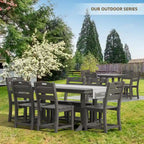 Outdoor Polyethylene Adirondack Dining Chair