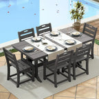 Outdoor Polyethylene Adirondack Dining Chair