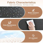 HOOOWOOO 7-piece Outdoor Wicker Patio Furniture Set with Fire Pit Table