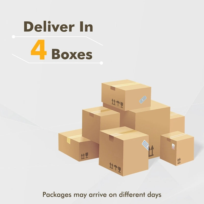 HOOOWOOO 7-piece Outdoor Wicker Patio Furniture Set with Fire Pit Table