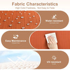 HOOOWOOO 7-piece Outdoor Wicker Patio Furniture Set with Fire Pit Table