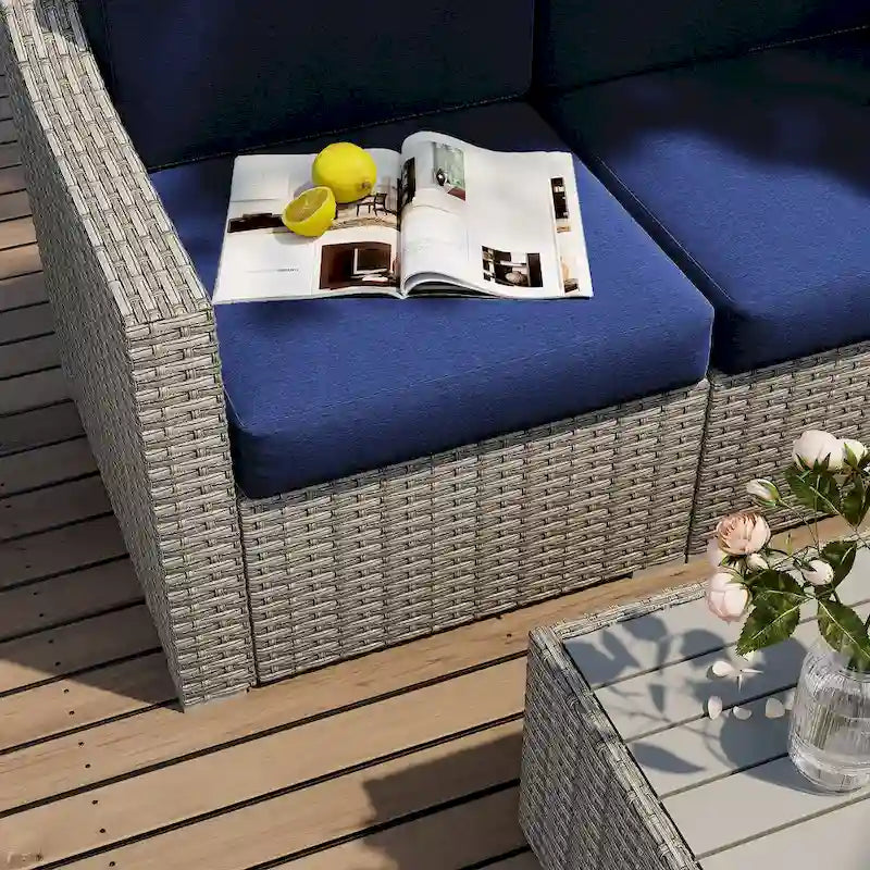 10 Piece Patio Sectional Conversation Set