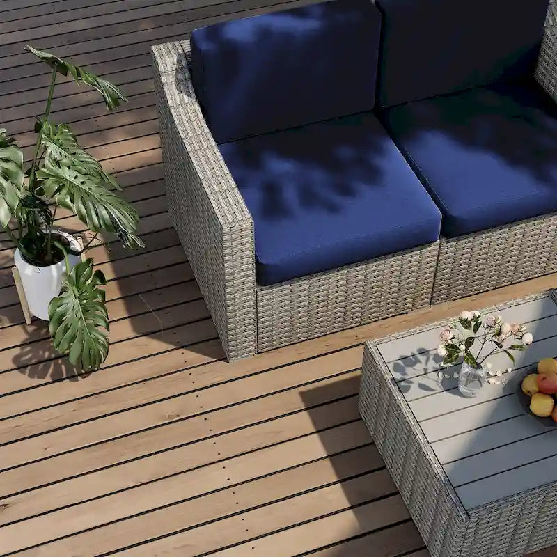 10 Piece Patio Sectional Conversation Set