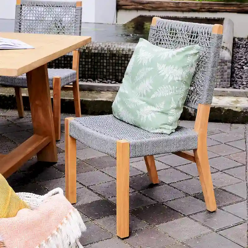 Cambridge Casual Nassau 2-piece Teak Patio Dining Chair