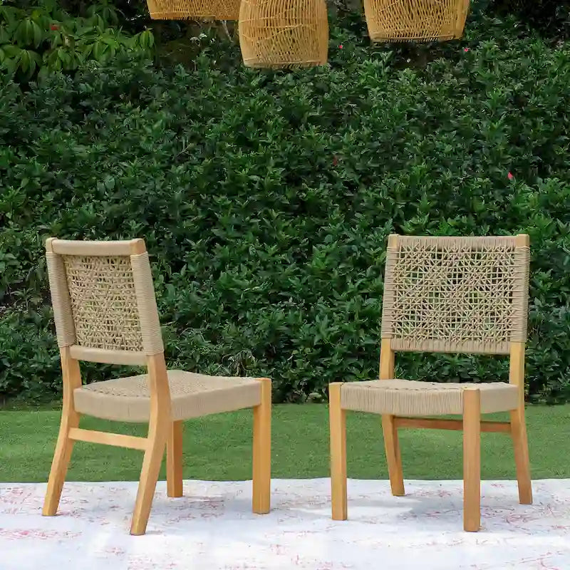 Nassau 2-piece Teak Patio Dining Chair
