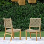Nassau 2-piece Teak Patio Dining Chair