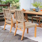 Nassau 2-piece Teak Patio Dining Chair