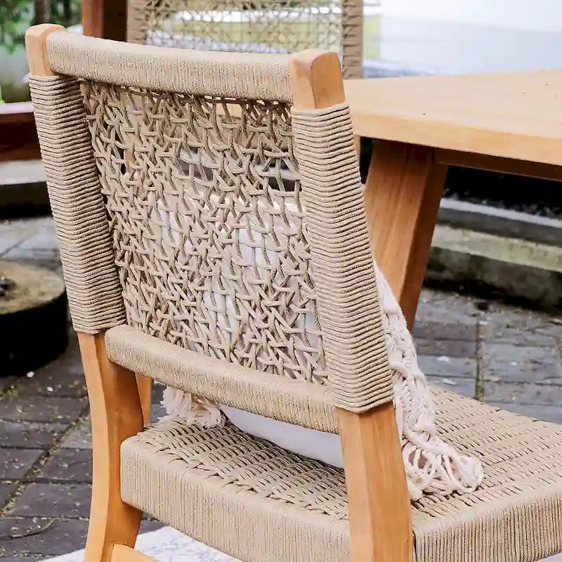 Nassau 2-piece Teak Patio Dining Chair