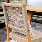 Nassau 2-piece Teak Patio Dining Chair
