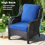 Patio Wicker Furniture With 30" Fire Table