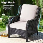 Patio Wicker Furniture With 30" Fire Table