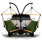 Hammaka Hammock Hitch Stand with Two Cradle Chairs and Parachute Hammock