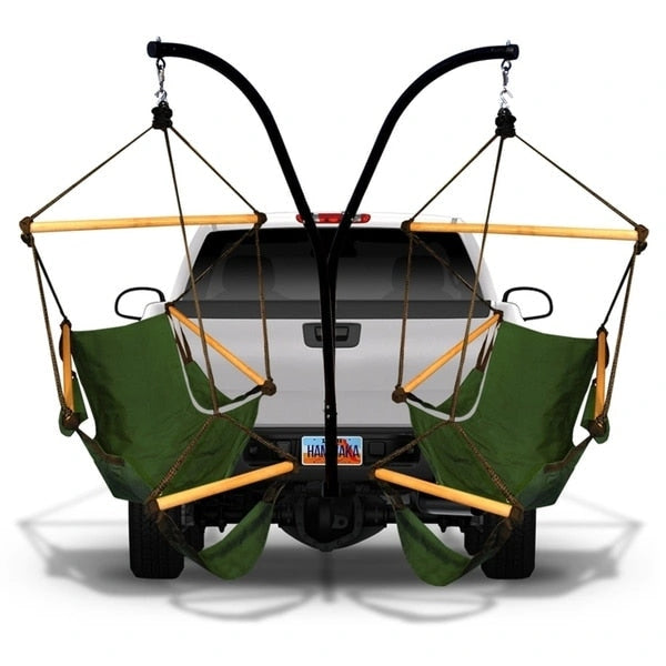 Hammaka Hammock Hitch Stand with Two Cradle Chairs and Parachute Hammock