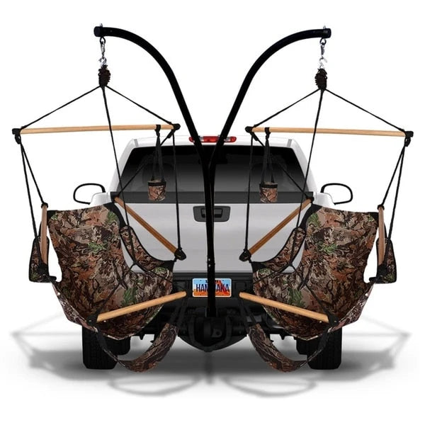 Hammaka Hammock Hitch Stand with Two Cradle Chairs and Parachute Hammock