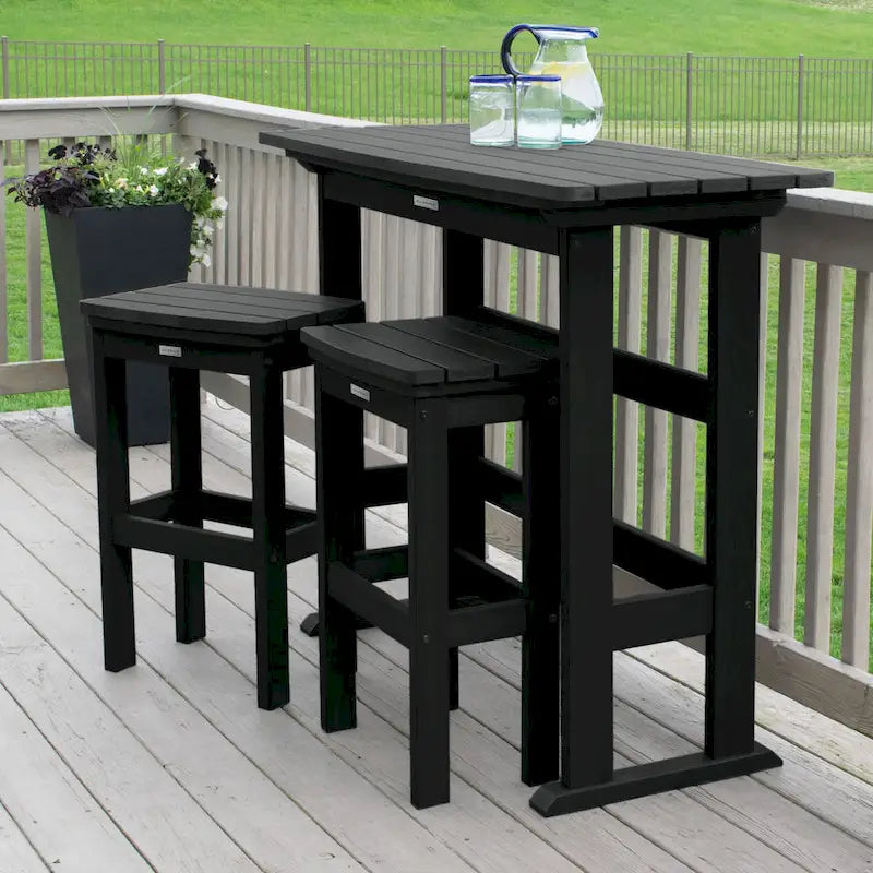 Lehigh 3-piece Outdoor Balcony Set - Bar-height