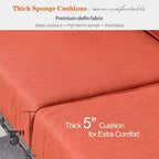 Outdoor Wicker Armchairs with Steel Frame