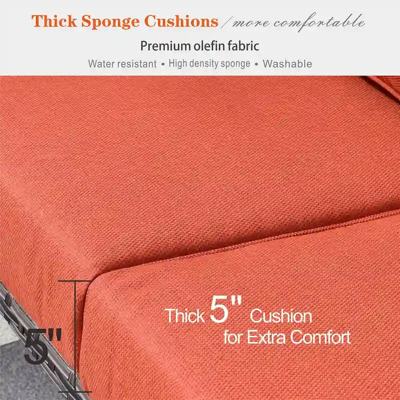 Outdoor Wicker Armchairs with Steel Frame