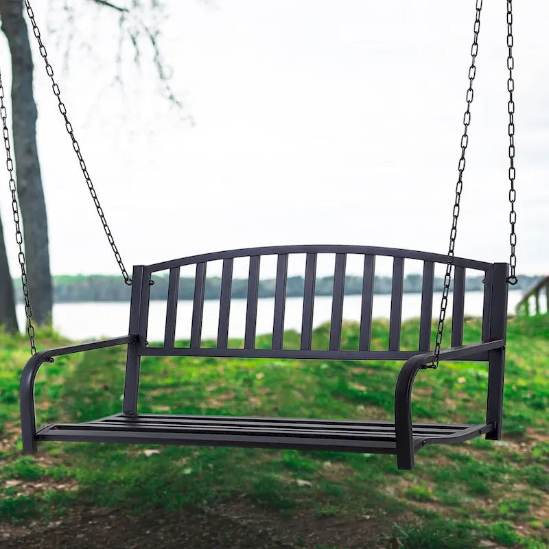 2-person Front Hanging Porch Swing Bench