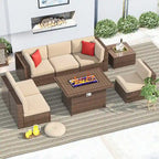 Patio Furniture Set Outdoor Conversation Set with Coffee Table