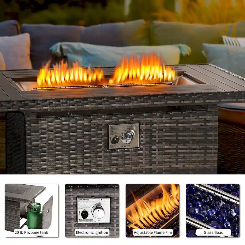 Patio Furniture Set Outdoor Conversation Set with Coffee Table