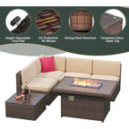 Patio Furniture Set Outdoor Conversation Set with Coffee Table