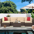 Patio Furniture Set Outdoor Conversation Set with Coffee Table