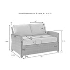 Bradenton Outdoor Loveseat - Sunbrella