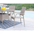 Genoa Patio Dining Armchair in Nature Tan Weave