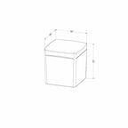 South Shore Dalya Square Outdoor Side Table