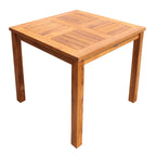 Chic Teak Florence Outdoor Teak Wood Patio Bistro Table, 27 Inch (table only)