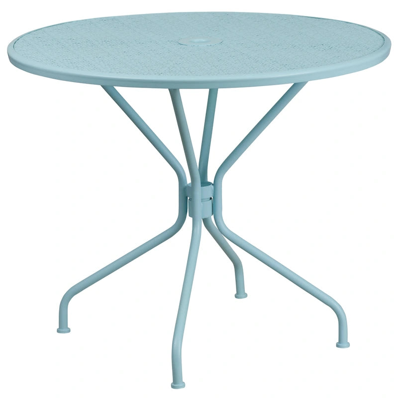 35.25-inch Round Indoor/Outdoor Steel Dining Set