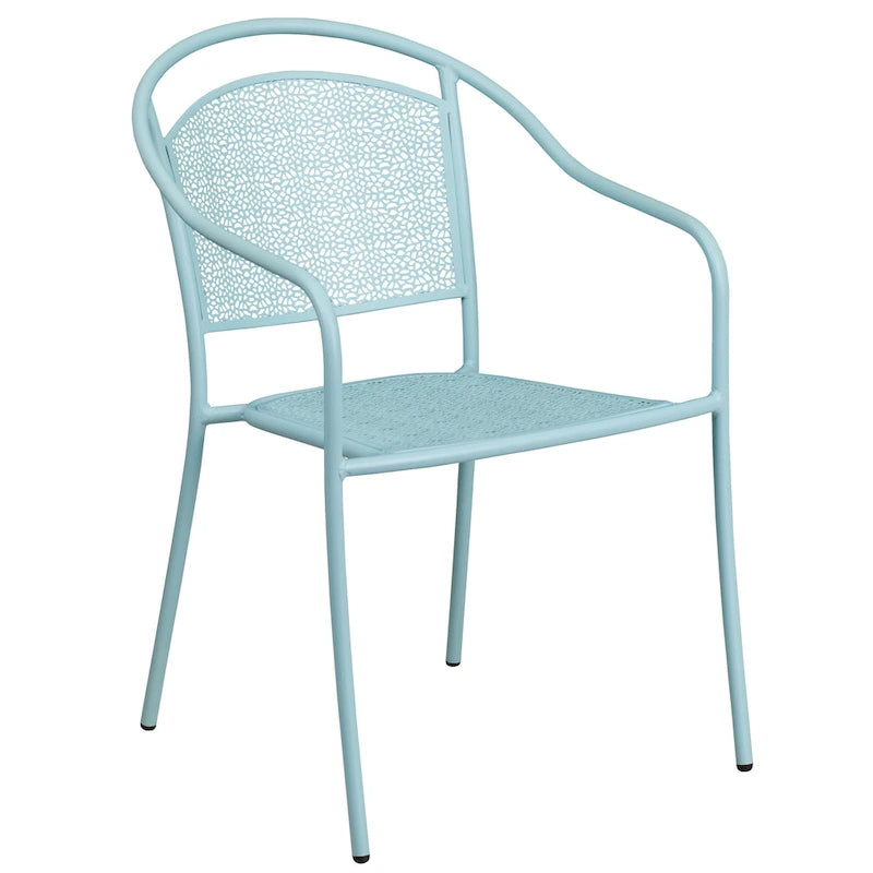 35.25-inch Round Indoor/Outdoor Steel Dining Set