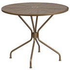 35.25-inch Round Indoor/Outdoor Steel Dining Set