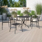 35.25-inch Round Indoor/Outdoor Steel Dining Set