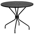 35.25-inch Round Indoor/Outdoor Steel Dining Set
