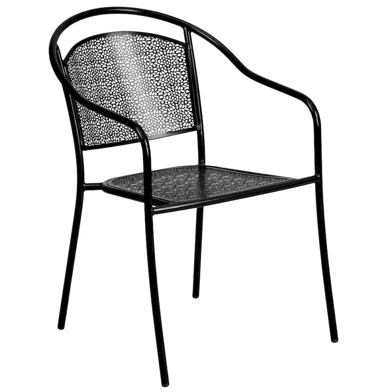 35.25-inch Round Indoor/Outdoor Steel Dining Set