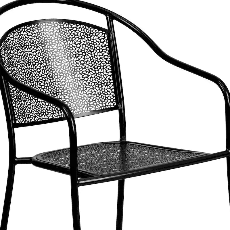 35.25-inch Round Indoor/Outdoor Steel Dining Set