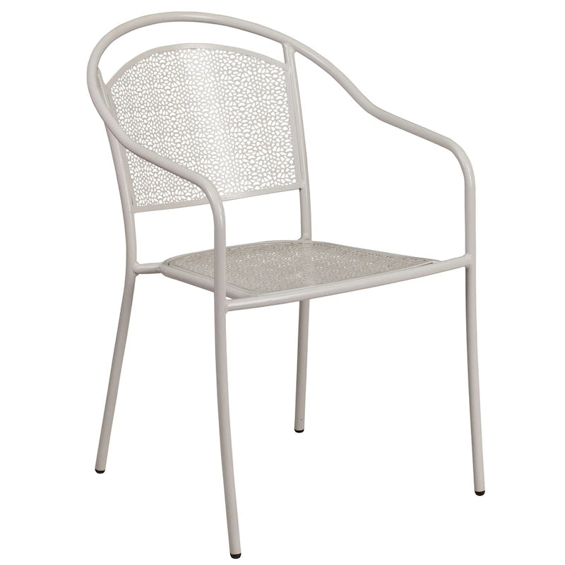 35.25-inch Round Indoor/Outdoor Steel Dining Set