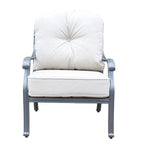 Ventura Cast Aluminum Club Chair with Cushion (Set of 2)