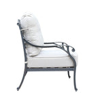 Ventura Cast Aluminum Club Chair with Cushion (Set of 2)