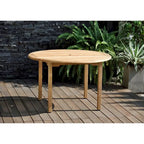 Round Wood Outdoor Dining