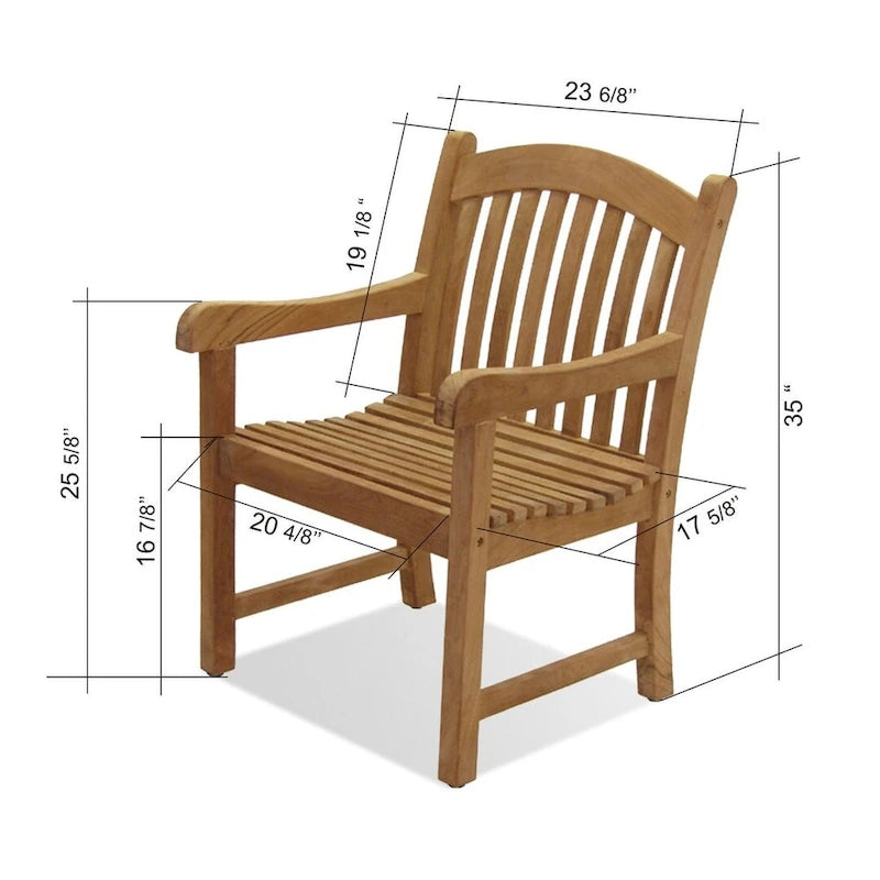 Round Wood Outdoor Dining