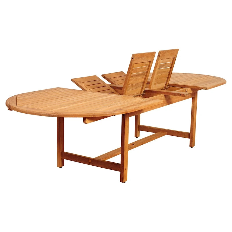 Amazonia Teak 11-piece Extendable Patio Dining Set with Cushions - 11 Piece