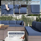 Outdoor Patio Furniture with Fire Pit Table