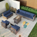 Outdoor Patio Furniture with Fire Pit Table
